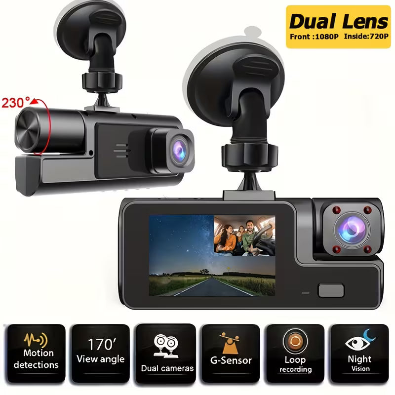 Dash Cam Front And Inside, Front Camera 1080P