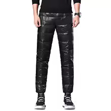 Winter 90% White Duck Down Pants Mens
