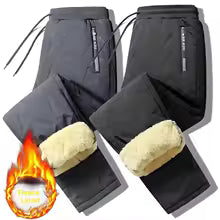 Men's Winter Thiened Warm Lamb Velvet Cotton Pants