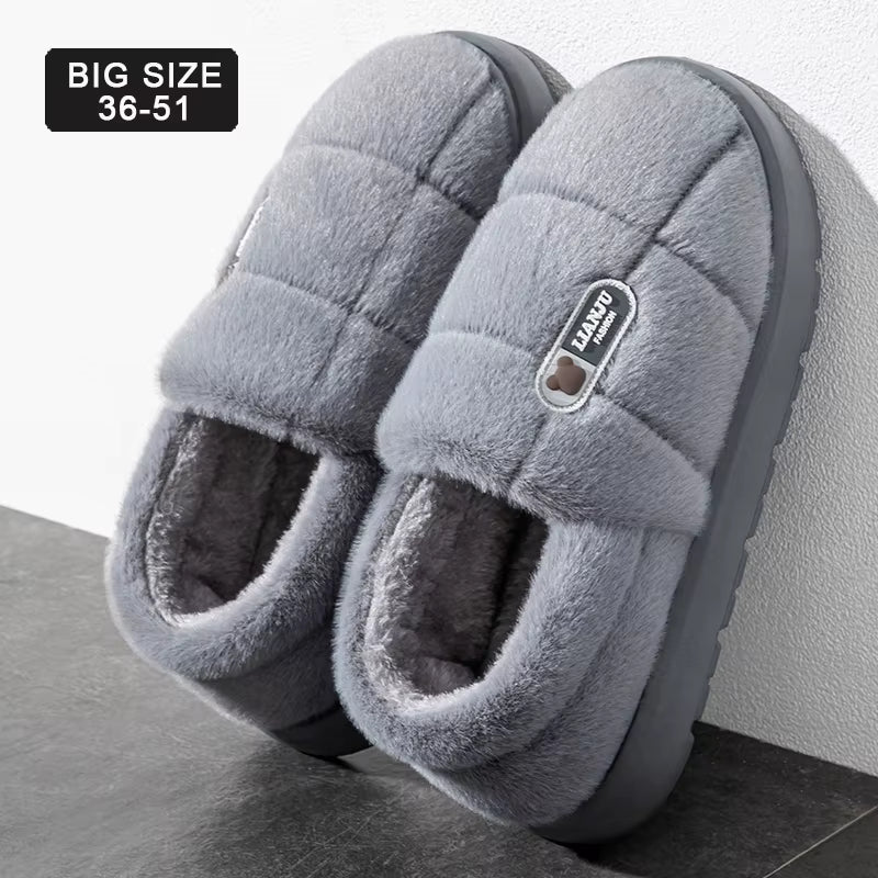 Men's slippers Winter Solid Color