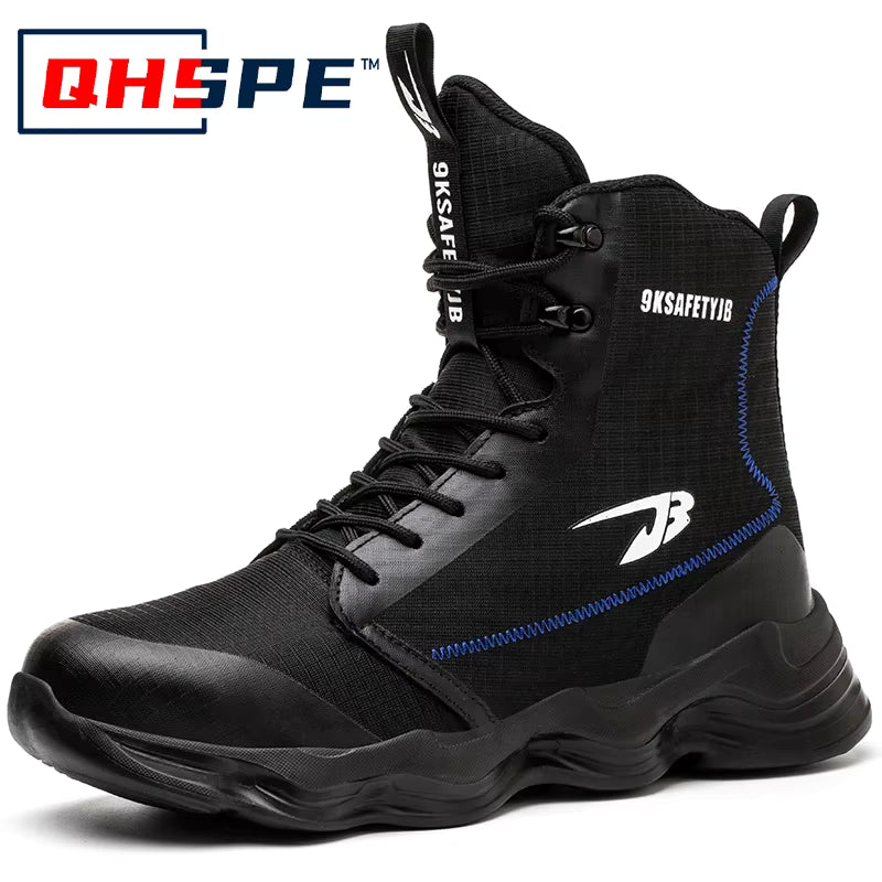 Safety Shoes Men Boots High Top Work Sneakers