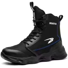 Safety Shoes Men Boots High Top Work Sneakers